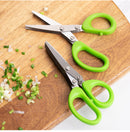 Multifunctional Multi-layer Green Onion Scissors Stainless Steel