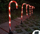 Solar Powered Cane String Lights Christmas
