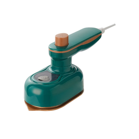 Green sanding machine with brown accents on a white background