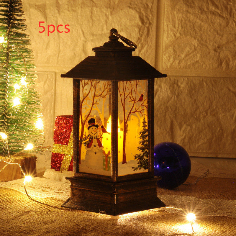 Santa Claus Snowman Light Home Decor