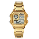 Men Led Watch Fashion Stainless Steel Sport Watch