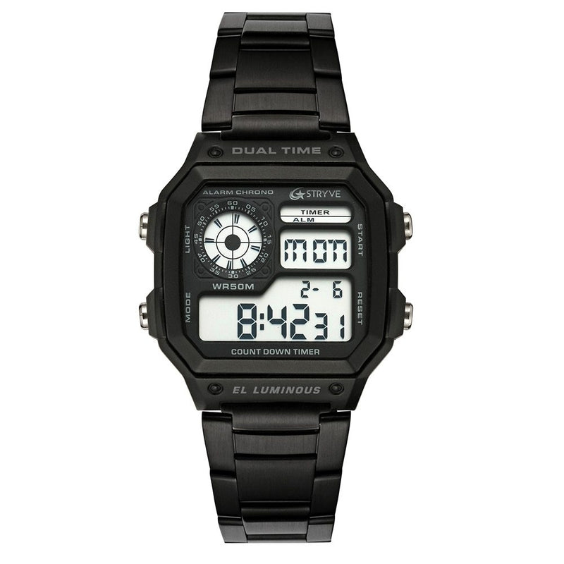 Fashion Digital Led Sports Waterproof Men Luxury Stainless Steel Watch
