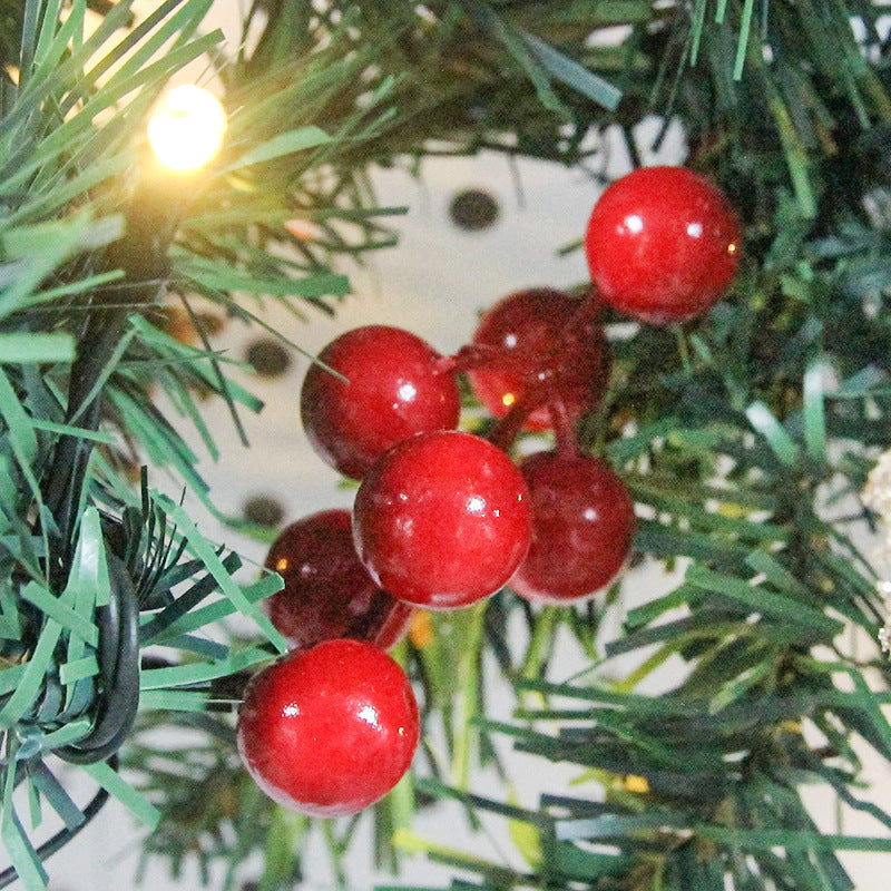Product Green Pvc Christmas Decoration Rattan 2.7 Meters With Lights