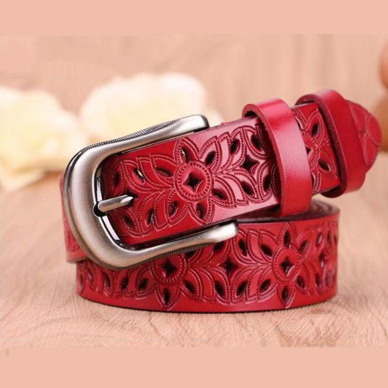 Trendy Hollow Pattern Belt for Women – Jeans Waistband