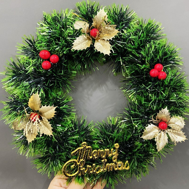 Christmas Decorations Festival Wreath Window Layout Door Hanging