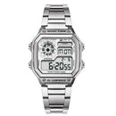 Men Led Watch Fashion Stainless Steel Sport Watch