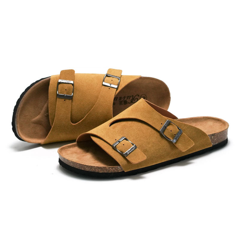 Ladies Cork Sandals For Outer Wear Footwear Shoe