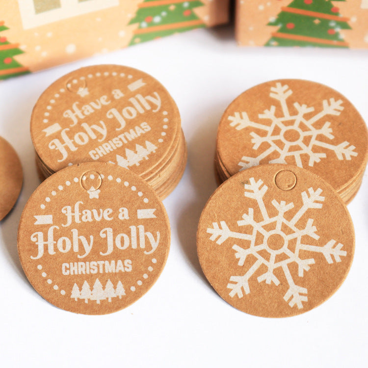 Christmas Kraft Paper Christmas Tag Card