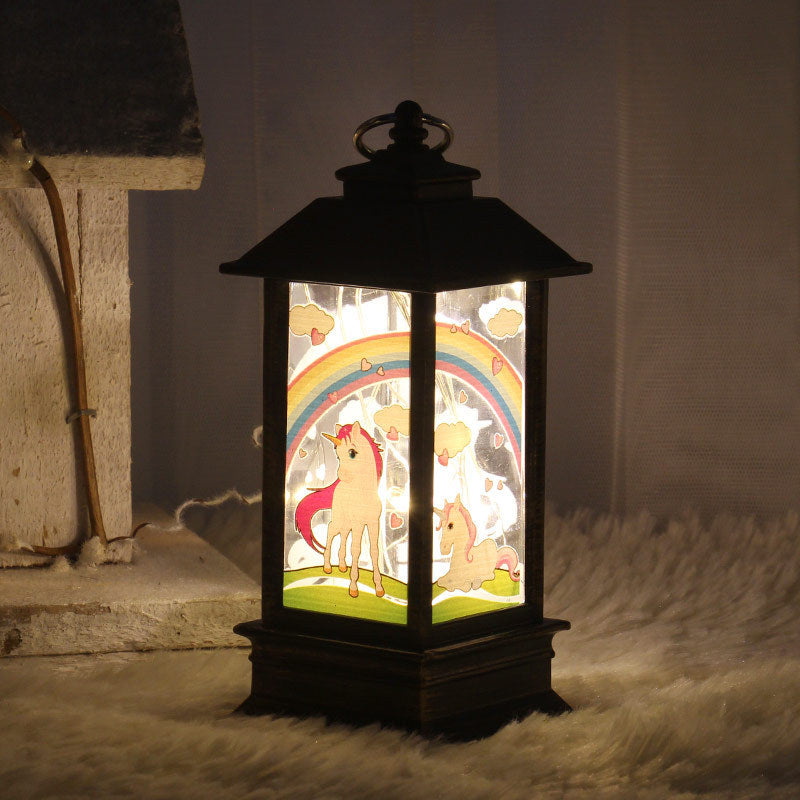 Santa Claus Snowman Light Home Decor