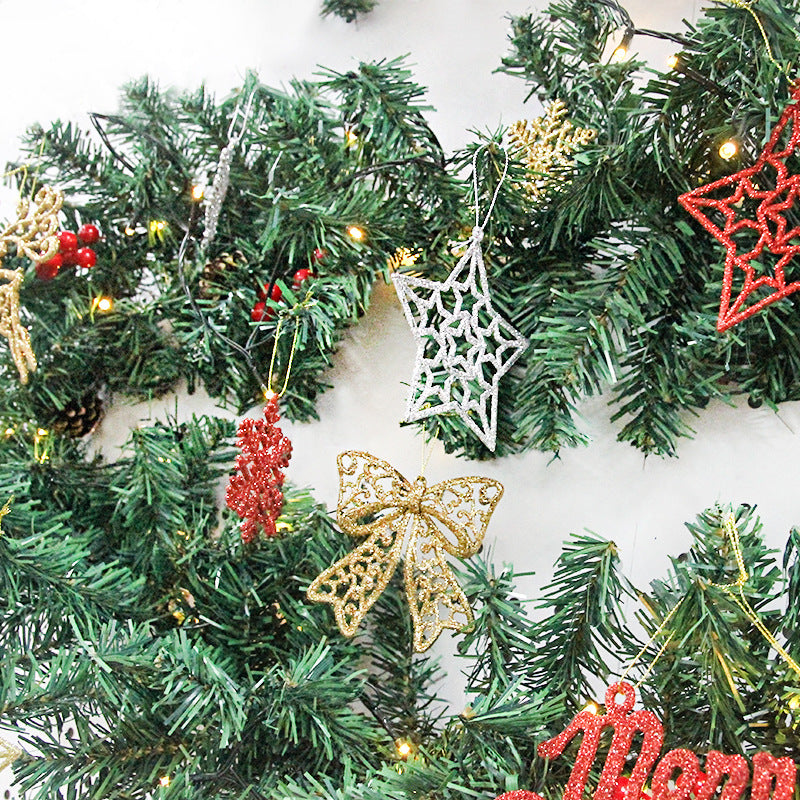 Product Green Pvc Christmas Decoration Rattan 2.7 Meters With Lights