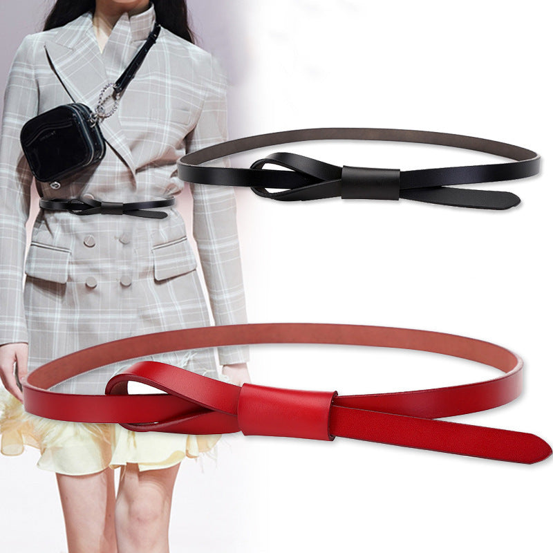Thin fashion belt belts