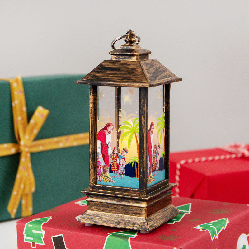 Santa Claus Snowman Light Home Decor
