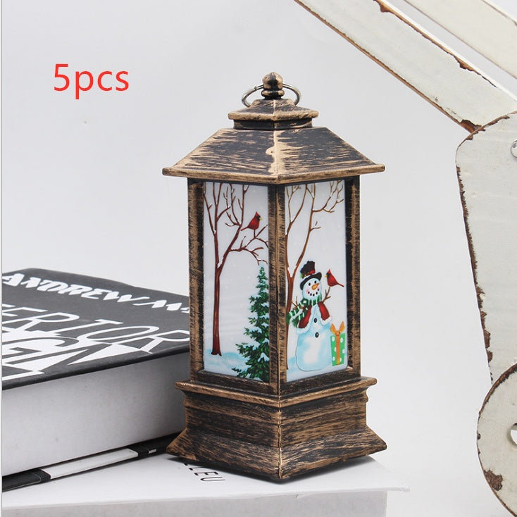 Santa Claus Snowman Light Home Decor