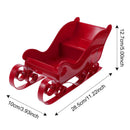 Red Santa Sleigh Christmas Fireplace Decoration Collectible