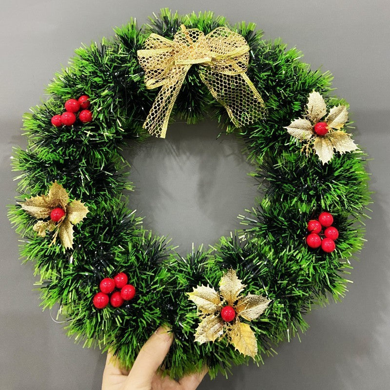 Christmas Decorations Festival Wreath Window Layout Door Hanging
