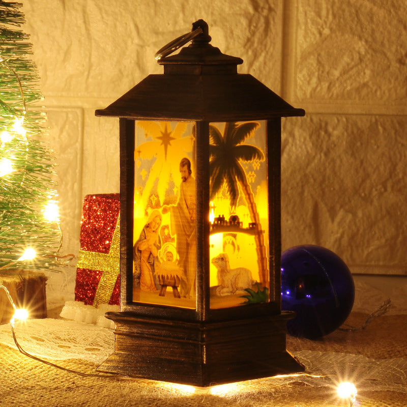 Santa Claus Snowman Light Home Decor