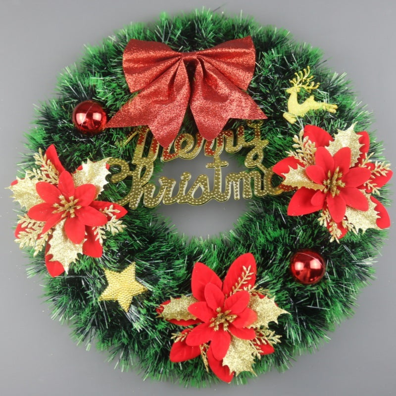 Christmas Decorations Festival Wreath Window Layout Door Hanging