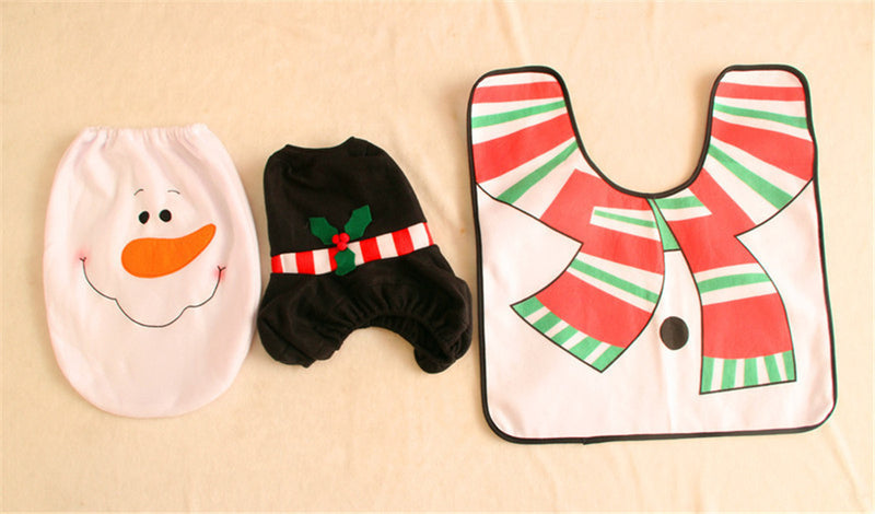 Merry Christmas Bathroom Curtain Decorations