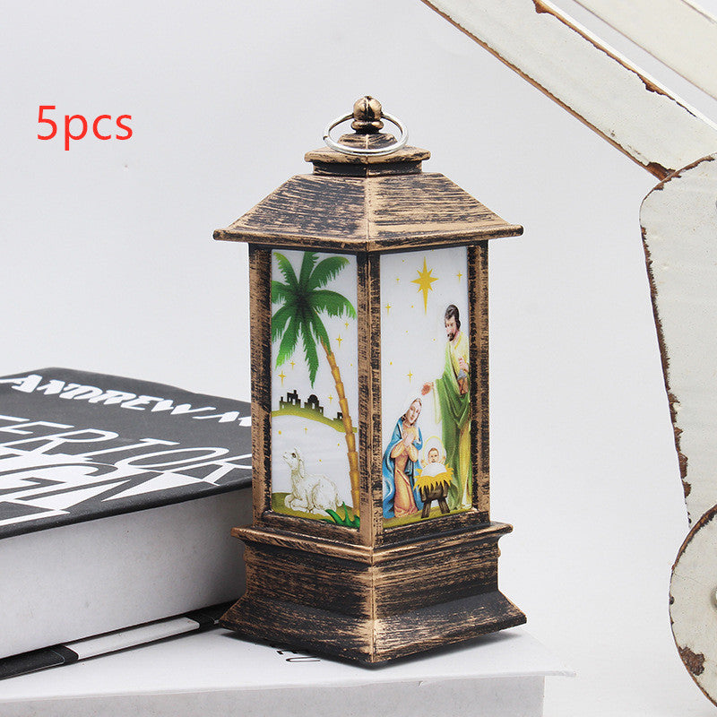 Santa Claus Snowman Light Home Decor