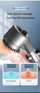 Gear Adjustable Strong Supercharged Shower Head