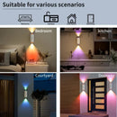 RGB Gradient LED Light With Motion Sensor for Wall