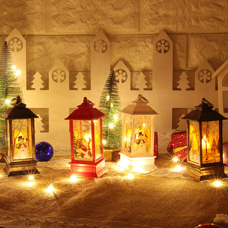 Santa Claus Snowman Light Home Decor