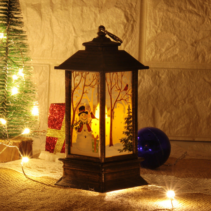 Santa Claus Snowman Light Home Decor