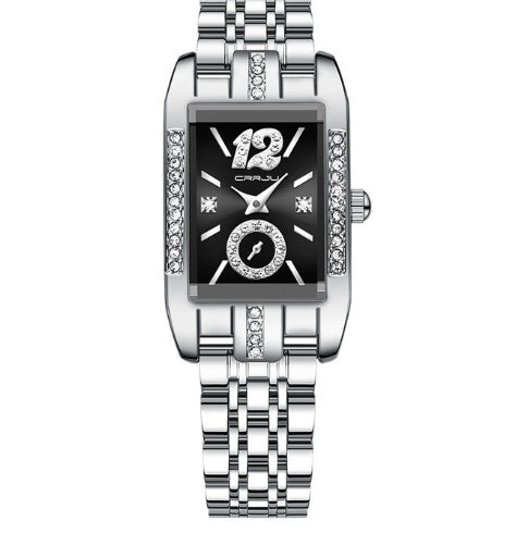 Stainless Steel Simple Square Business Fashion Watch