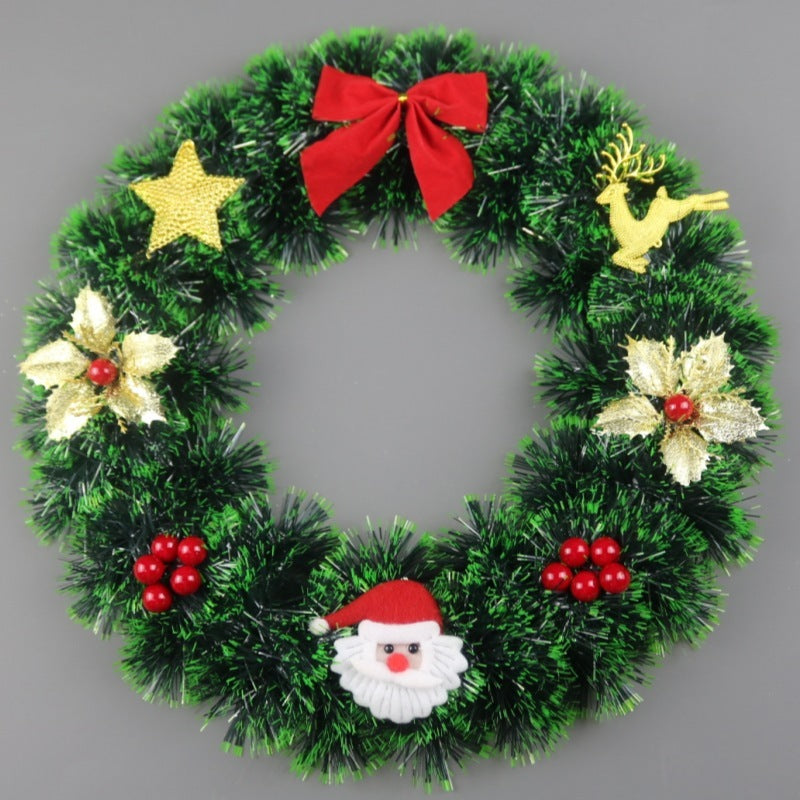 Christmas Decorations Festival Wreath Window Layout Door Hanging