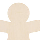30 Pieces Of Unpainted Gingerbread Man Slices For Painting