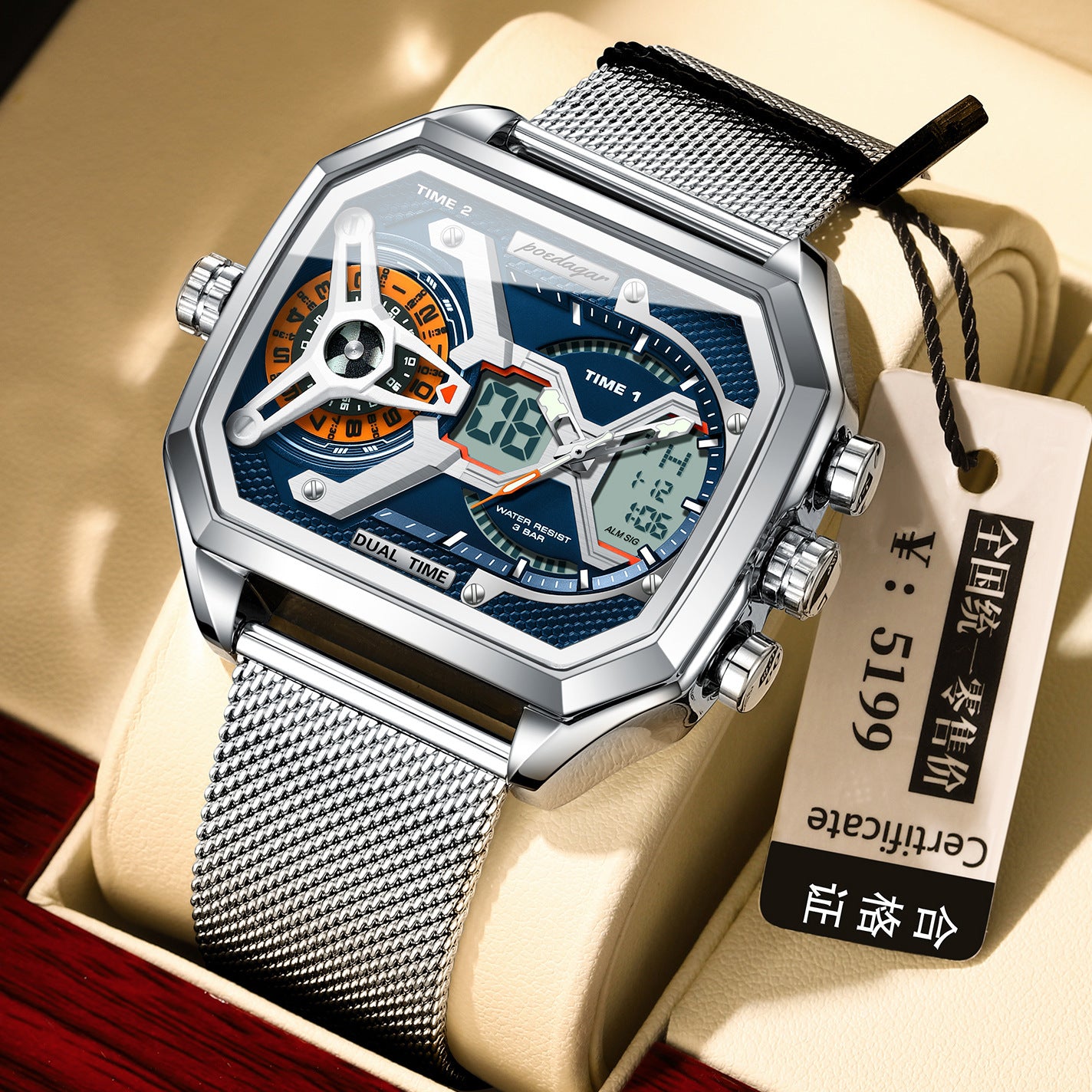 Multifunctional Waterproof Luminous New Men's Watch