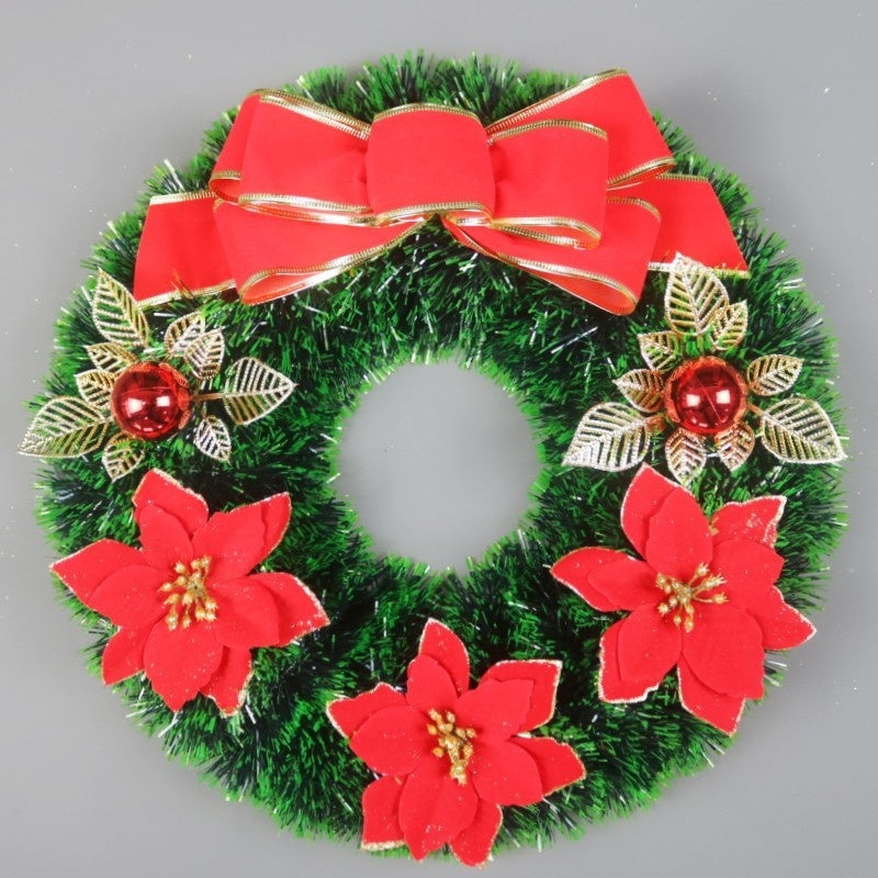 Christmas Decorations Festival Wreath Window Layout Door Hanging