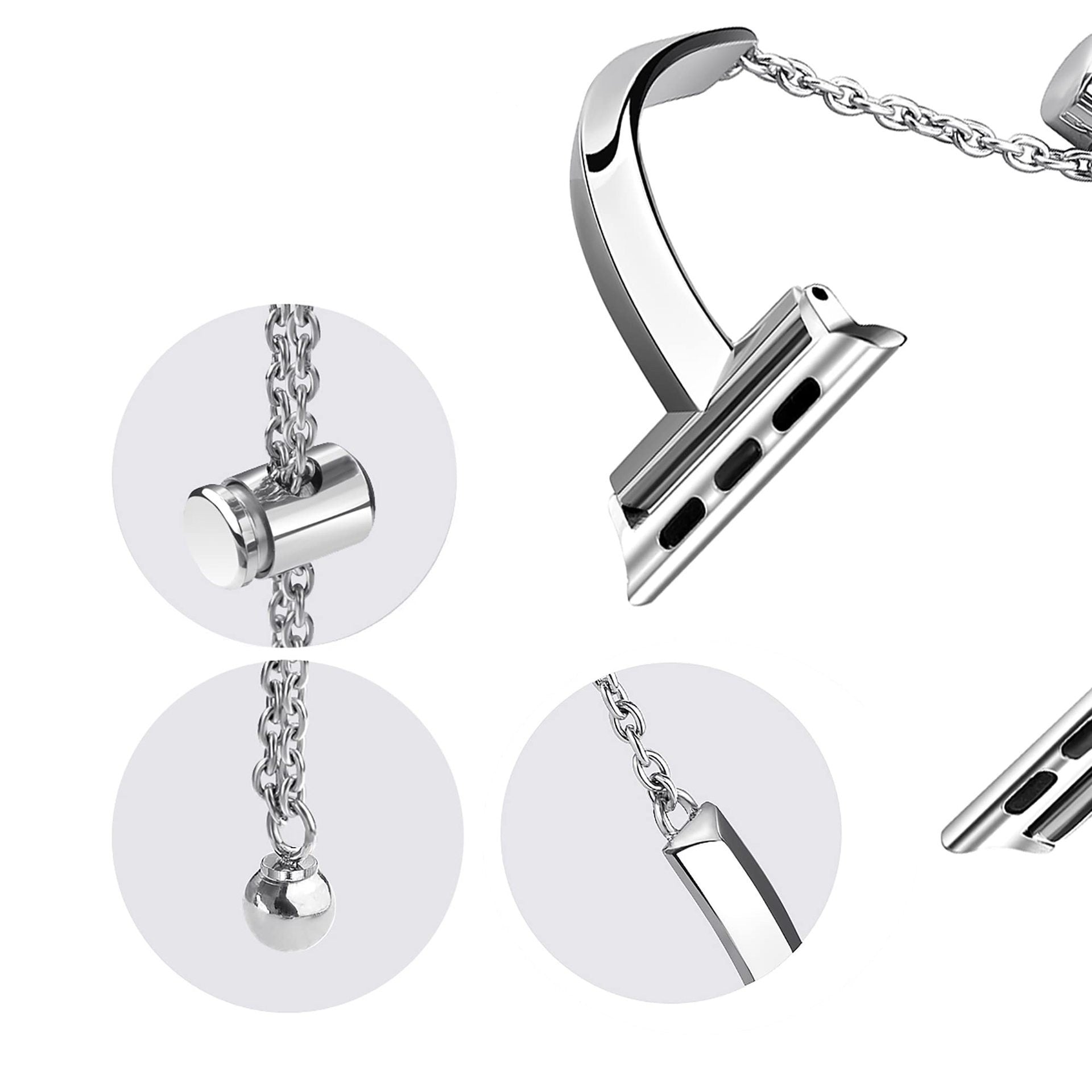 Mens Watch Metal Strap Bracelet T-shaped Thin