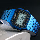 Mens Led Watch Electronic Steel Band Watch