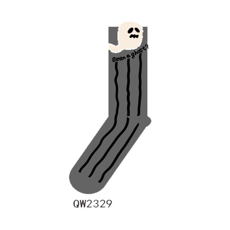 Halloween Cotton Socks Man And Woman Cartoon Tube Socks