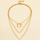 Circle Necklace Clavicle Chain Necklace Women