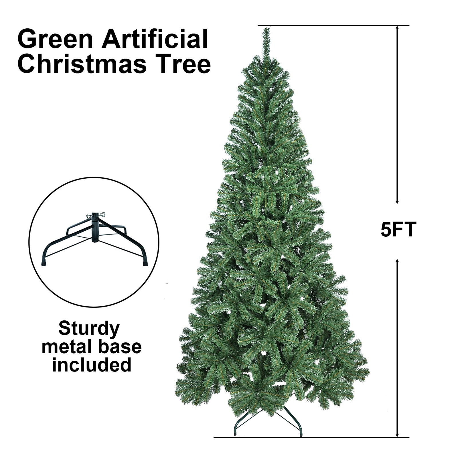 Unlit Artificial Christmas Tree