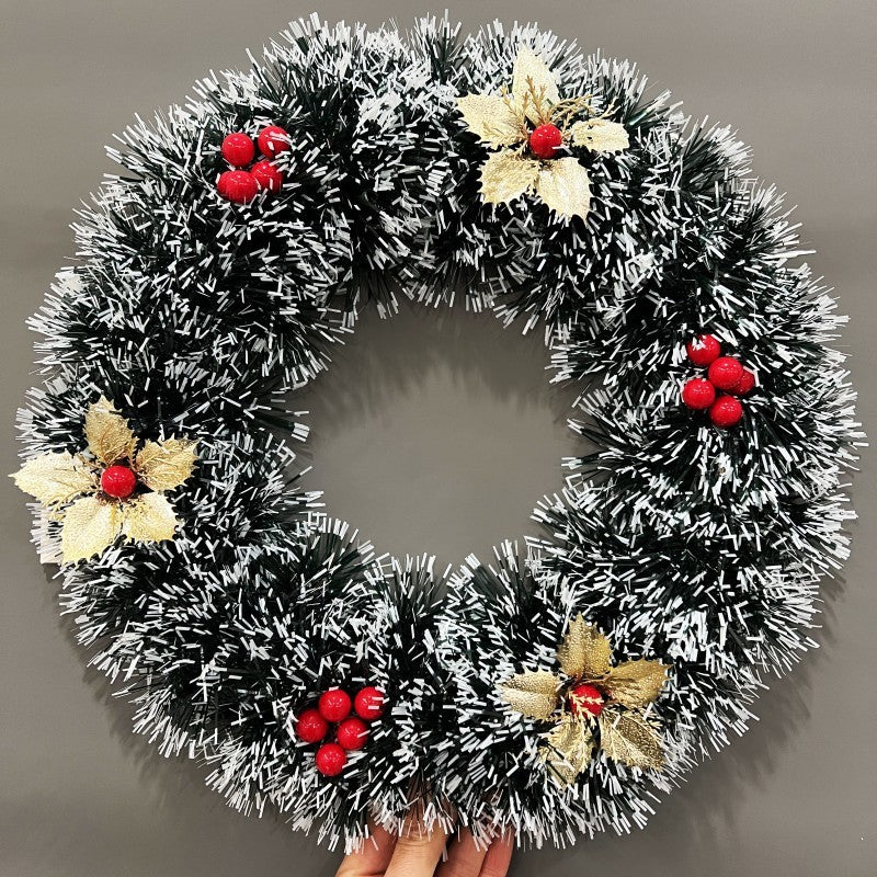 Christmas Decorations Festival Wreath Window Layout Door Hanging