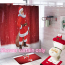 Merry Christmas Bathroom Curtain Decorations
