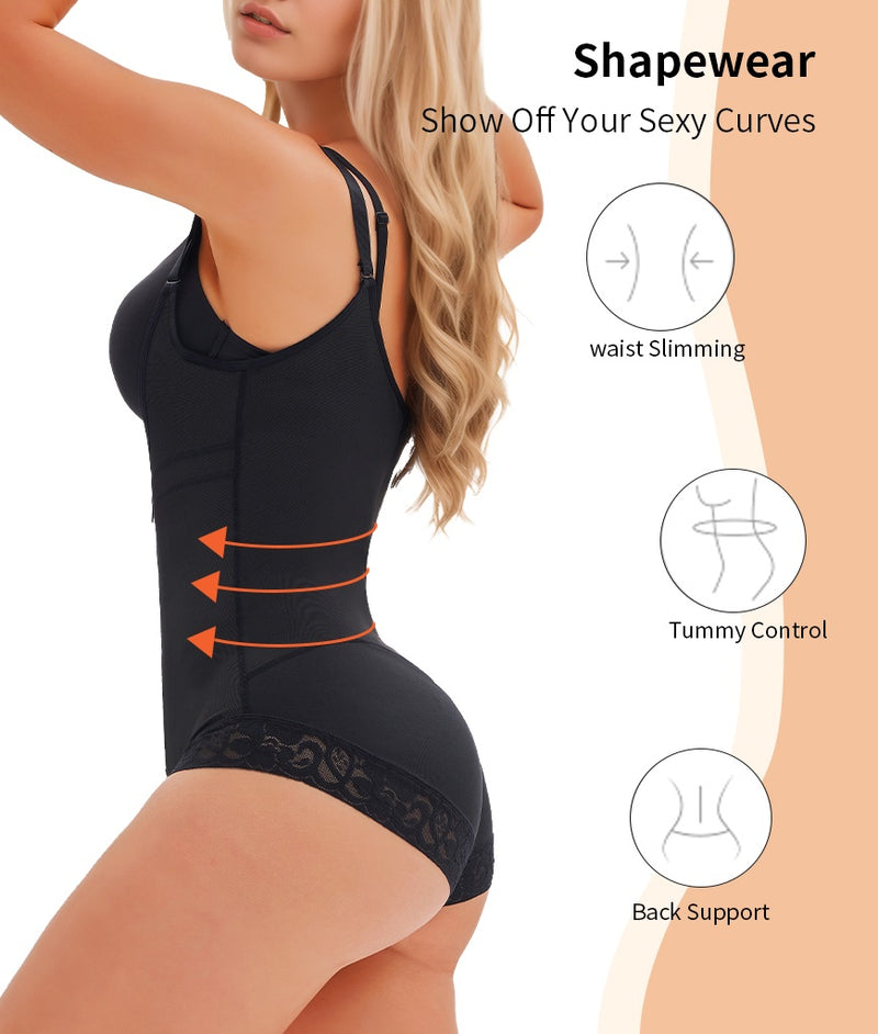 Women's Fajas Colombianas Shapewear For Women Adjustable Bodysuit