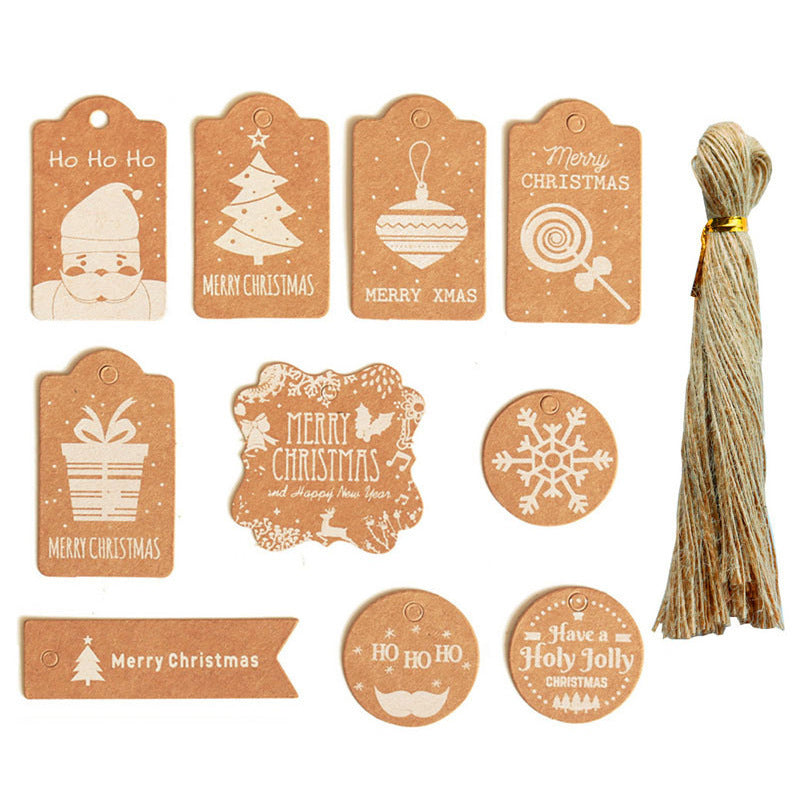 Christmas Kraft Paper Christmas Tag Card