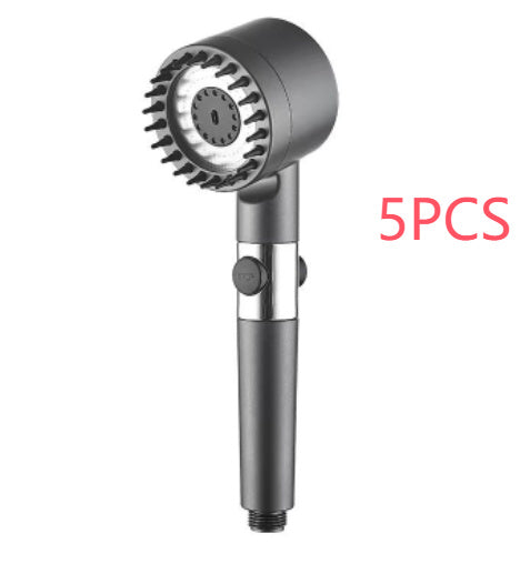 Gear Adjustable Strong Supercharged Shower Head