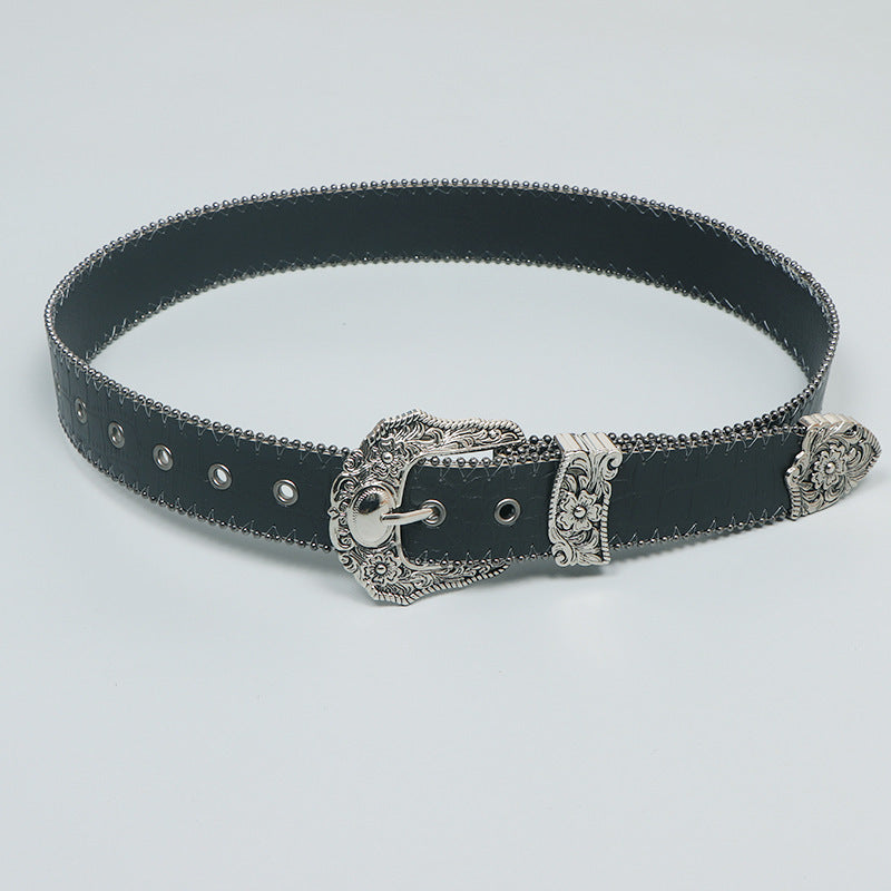 Retro Black Belt For Women Fashion Belt