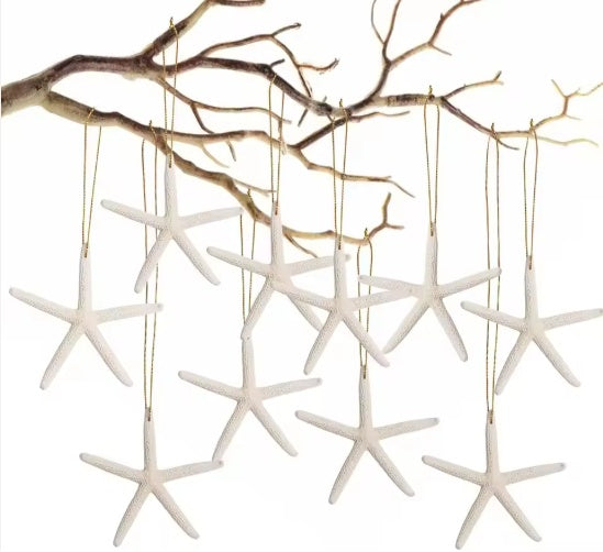 20 PCS Christmas Starfish Hanging Ornaments