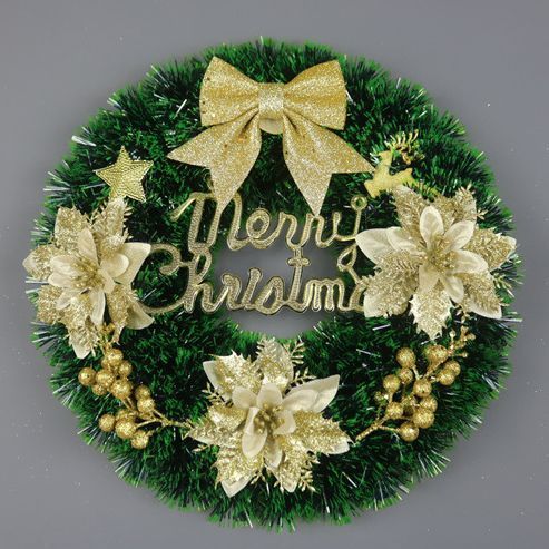 Christmas Decorations Festival Wreath Window Layout Door Hanging