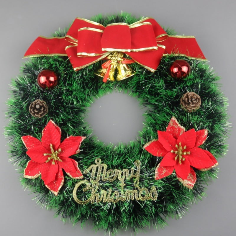 Christmas Decorations Festival Wreath Window Layout Door Hanging