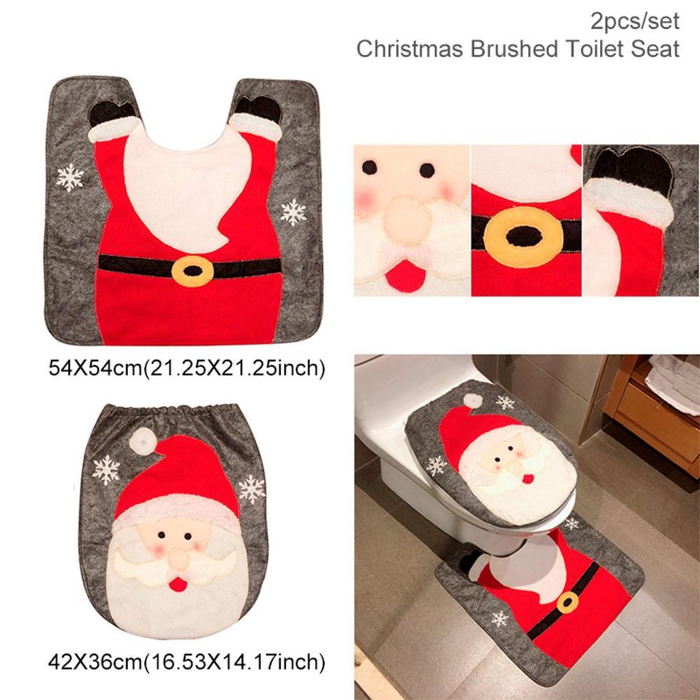Merry Christmas Bathroom Curtain Decorations