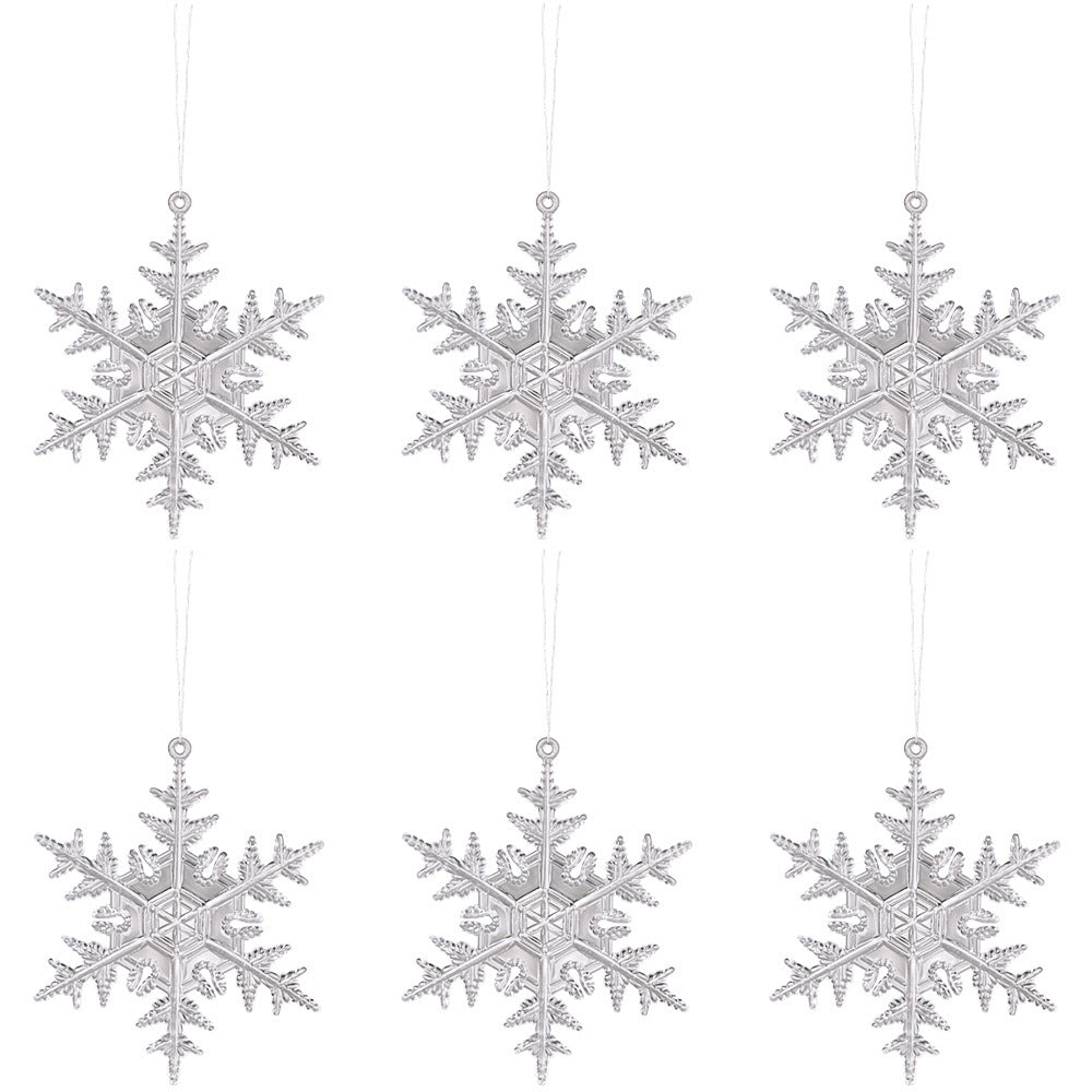 Transparent Snowflake Deer Pendant