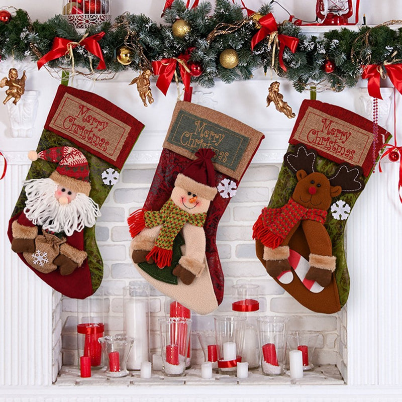 Christmas Stocking Socks Snowman