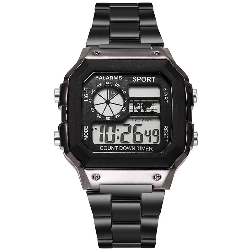 Men's Watch Led Fashion Watch Casual Stainless Steel Watches